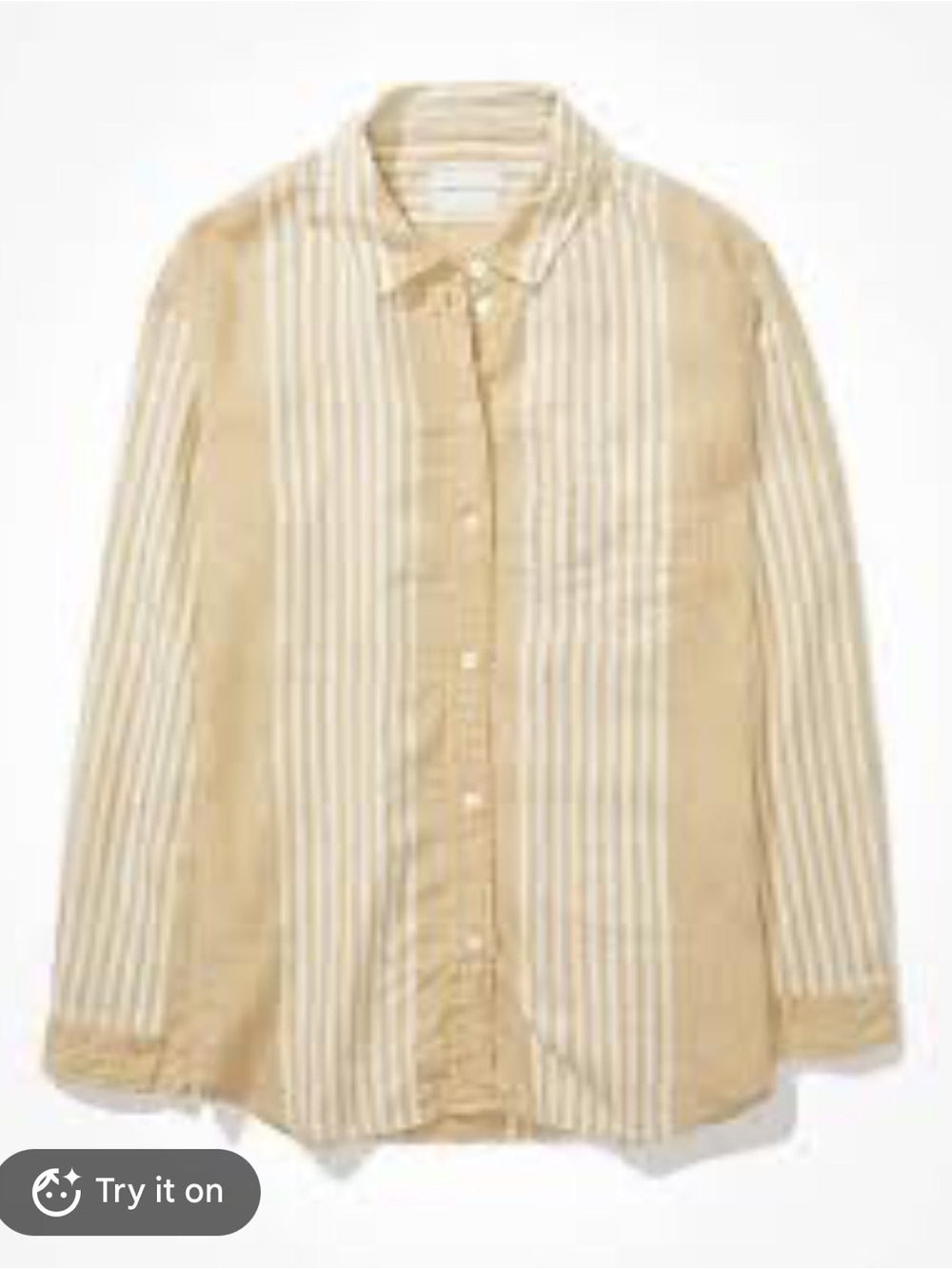 AE Oversized Button Up Beach Shirt